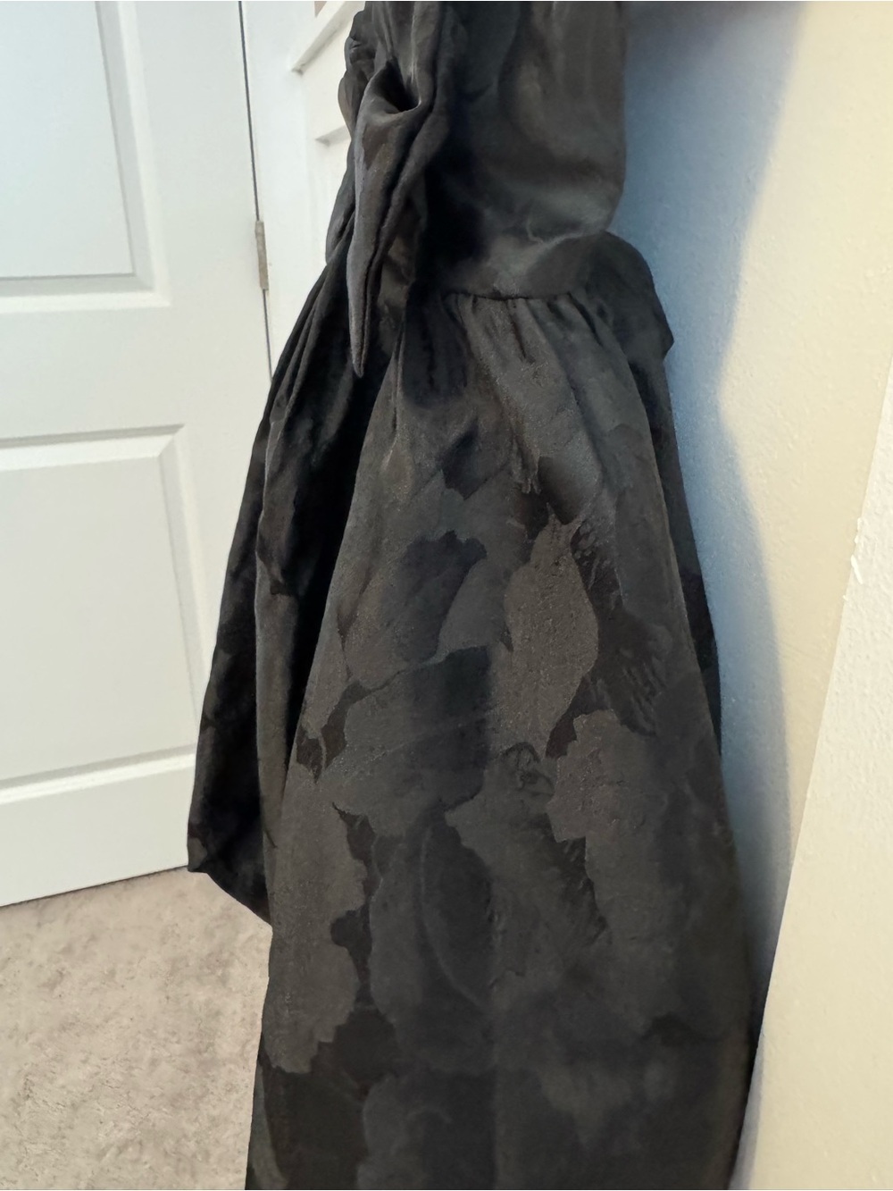 Lulus Coquettish Charm Black Bubble-Hem Bow Mini Dress - Picture 6 of 6